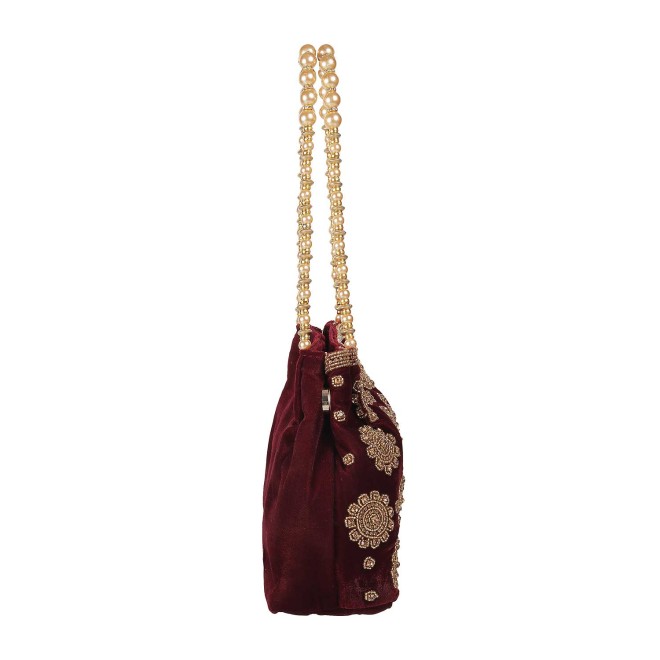 Mochi Women Maroon Potlis (SKU: 38-7714-44-10)