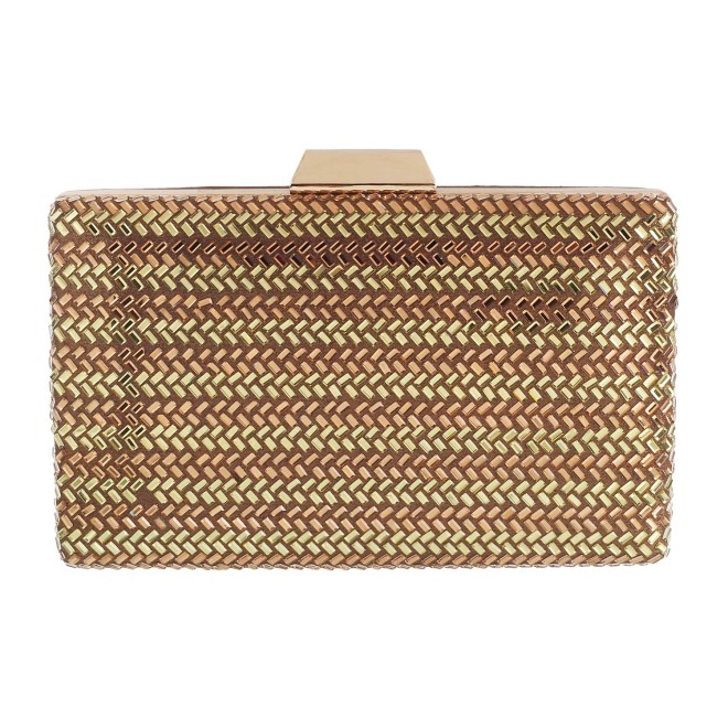 Mochi Women Antique-Gold Clutches