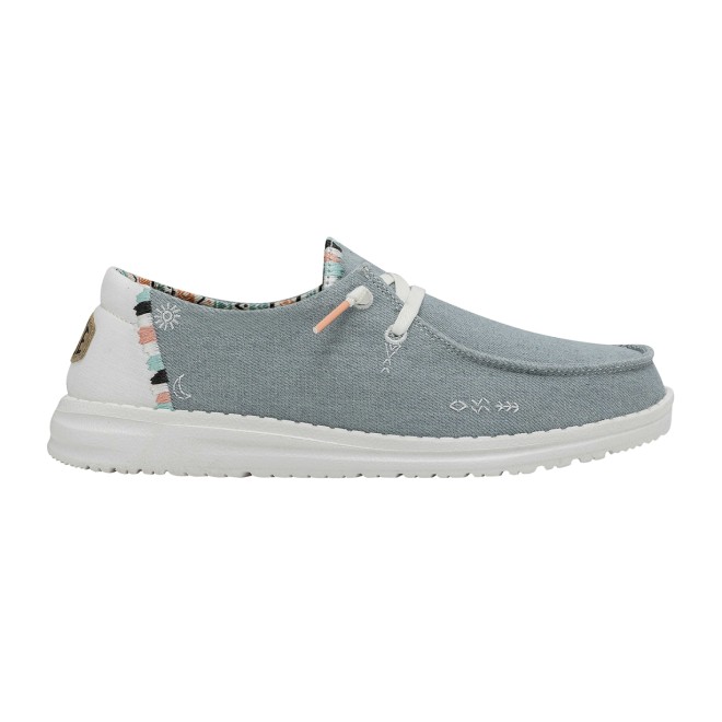 HEYDUDE Women Light-blue Casual Sneakers (SKU: 398-40054-32-8)