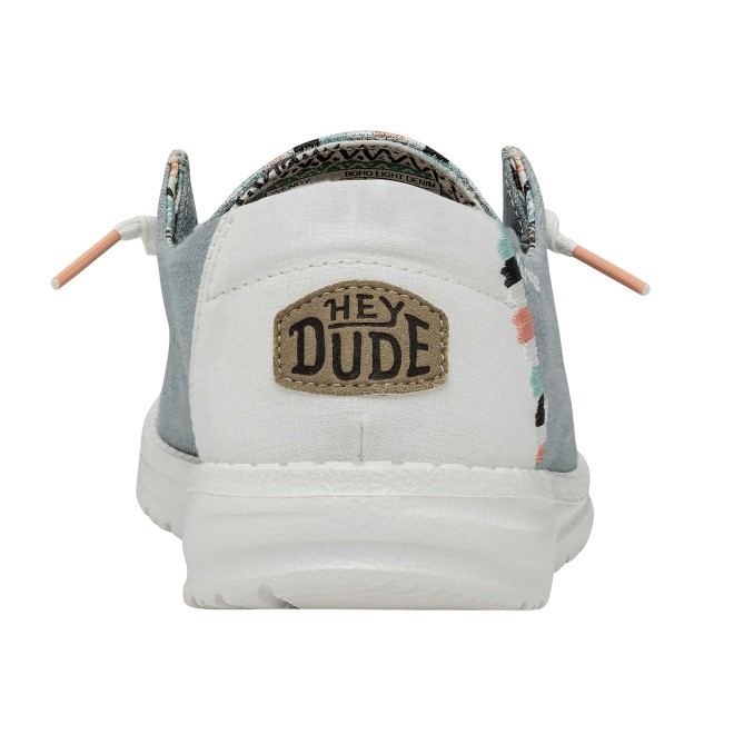 HEYDUDE Women Light-blue Casual Sneakers (SKU: 398-40054-32-8)
