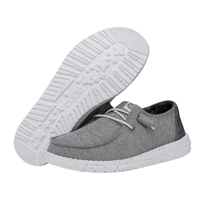HEYDUDE Women Grey Casual Sneakers (SKU: 398-40549-14-8)