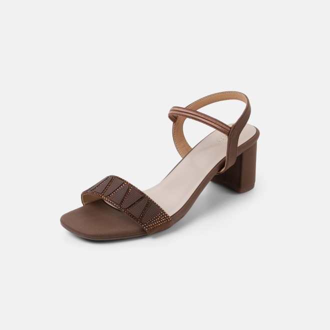 Mochi Women Brown Party Sandals (SKU: 40-122-12-36)