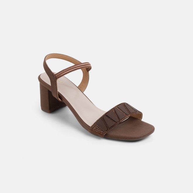 Mochi Women Brown Party Sandals (SKU: 40-122-12-36)