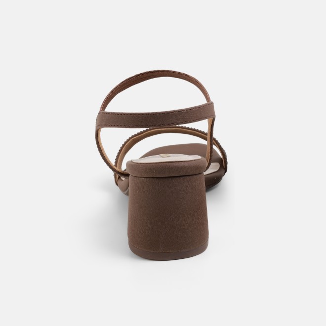 Mochi Women Brown Party Sandals (SKU: 40-122-12-36)