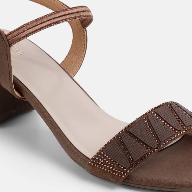 Mochi Women Brown Party Sandals (SKU: 40-122-12-36)