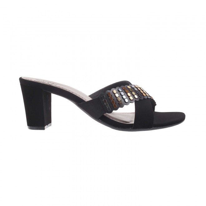 Mochi Women Black Casual Sandals (SKU: 40-125-11-36)