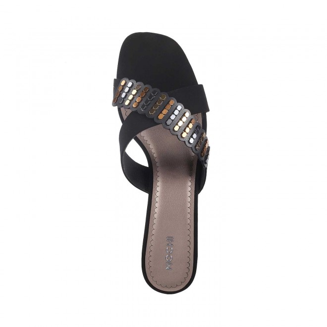 Mochi Women Black Casual Sandals (SKU: 40-125-11-36)