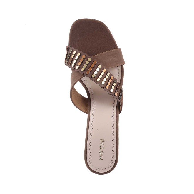 Mochi Women Brown Casual Sandals (SKU: 40-125-12-36)
