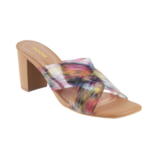 Mochi Women Beige Casual Sandals (SKU: 40-132-20-36)