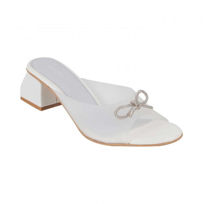 Mochi Women White Party Sandals (SKU: 40-137-16-36)