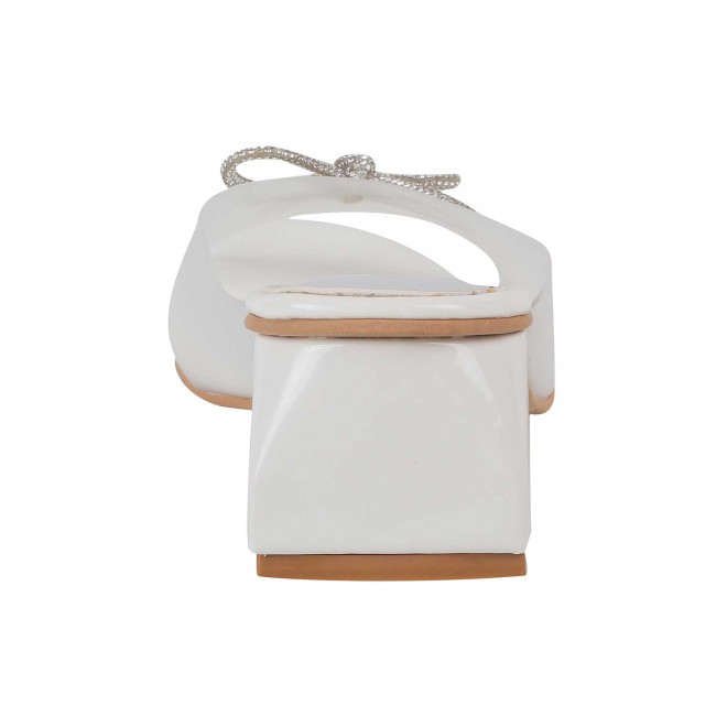 Mochi Women White Party Sandals (SKU: 40-137-16-36)