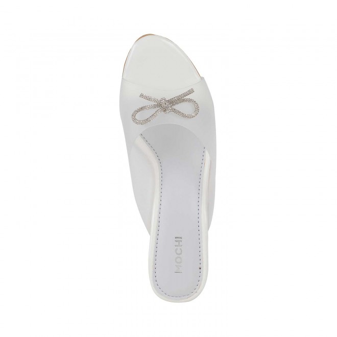 Mochi Women White Party Sandals (SKU: 40-137-16-36)