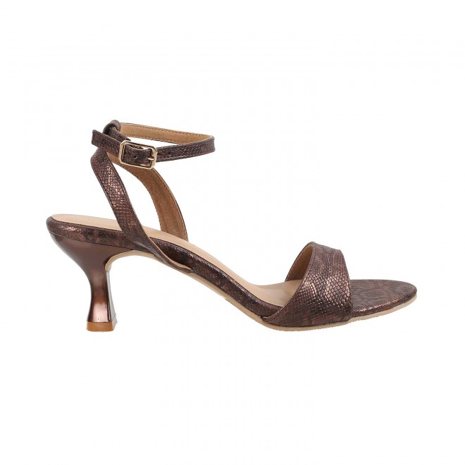 Mochi Women Bronze Party Sandals (SKU: 40-141-46-37)