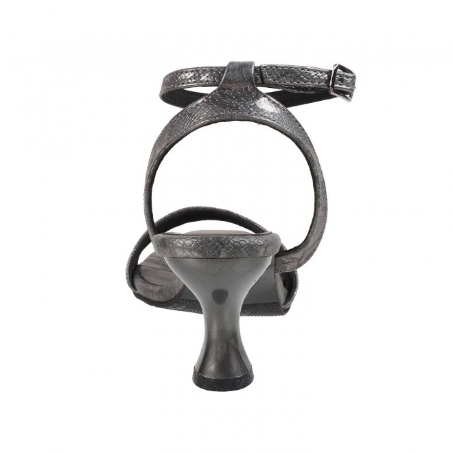 Mochi Women Gun-Metal Party Sandals (SKU: 40-141-29-36)