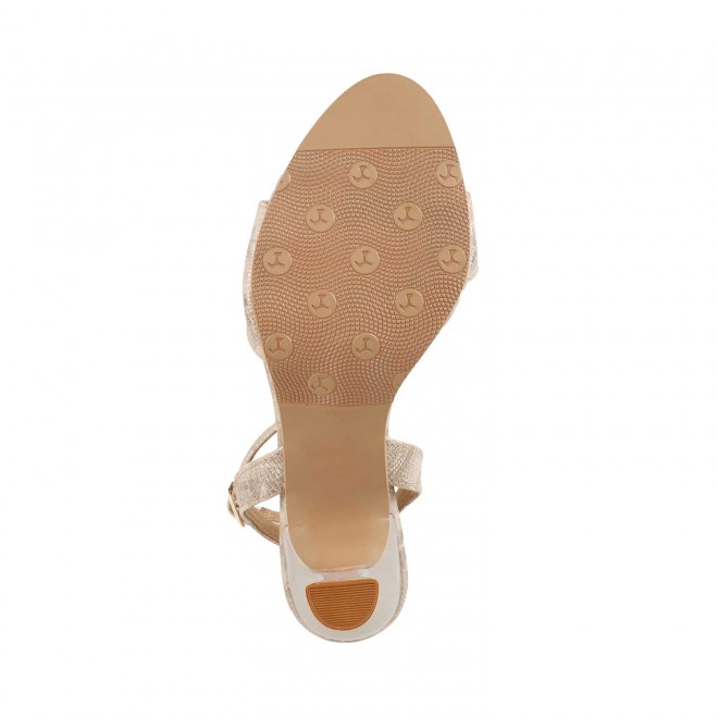 Mochi Women Gold Party Sandals (SKU: 40-141-15-41)