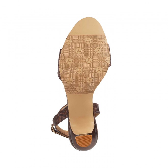 Mochi Women Bronze Party Sandals (SKU: 40-141-46-37)