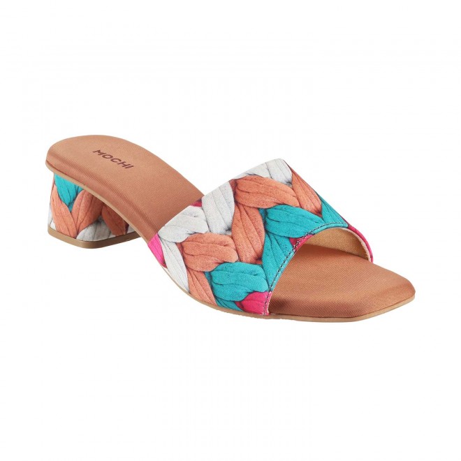 Mochi Women Beige Casual Sandals (SKU: 40-145-20-36)