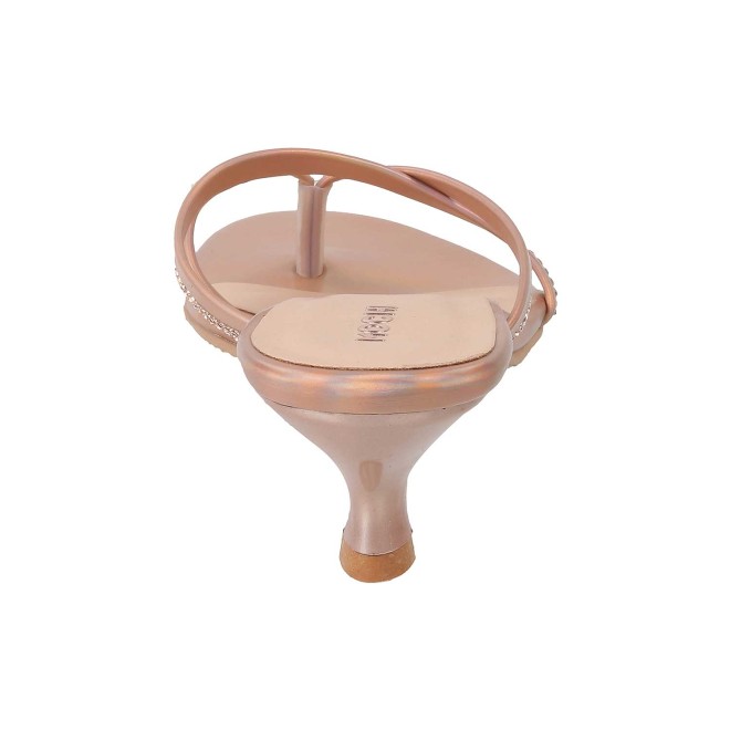 Mochi Women Rose-Gold Party Slip Ons (SKU: 40-197-52-36)