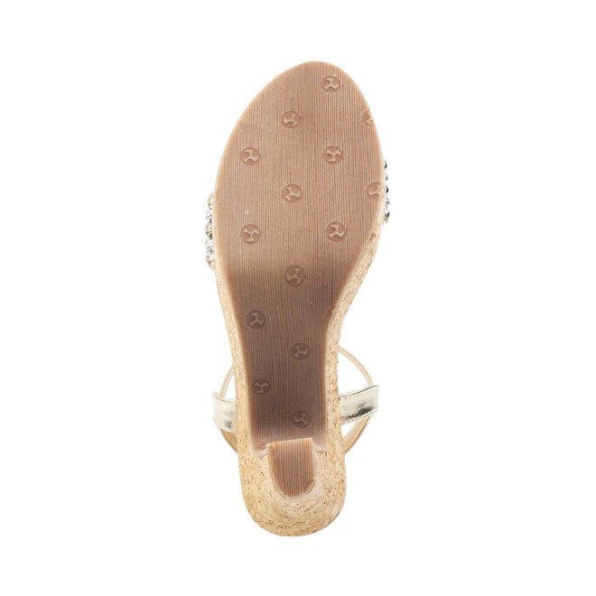 Mochi Women Gold Party Sandals (SKU: 40-2-15-40)