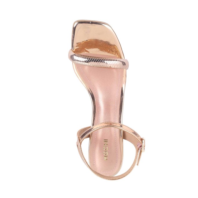 Mochi Women Rose-Gold Party Sandals (SKU: 40-210-52-37)