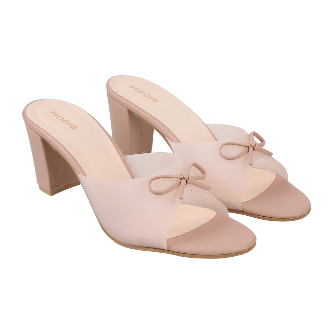 Mochi Women Peach Casual Slip Ons