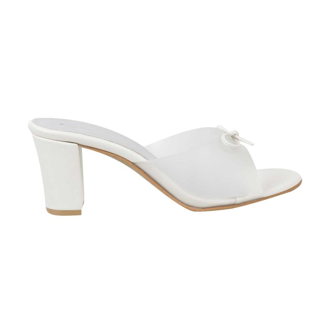 Mochi Women White Casual Slip Ons (SKU: 40-217-16-36)
