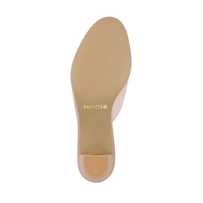 Mochi Women Peach Casual Slip Ons (SKU: 40-217-80-36)