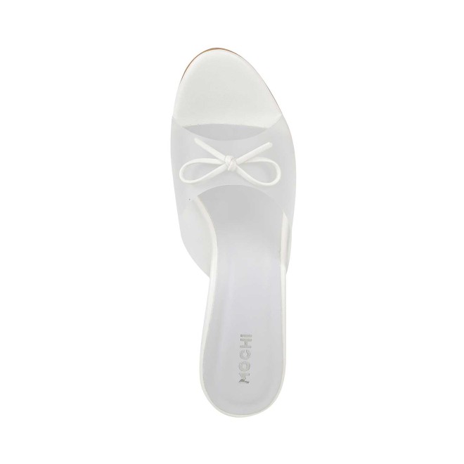 Mochi Women White Casual Slip Ons (SKU: 40-217-16-36)
