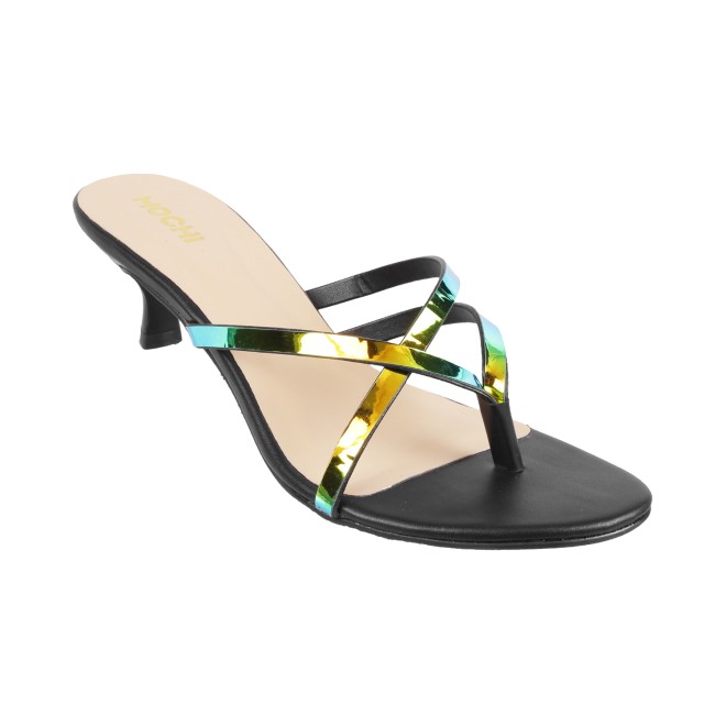Mochi Women Black Casual Slip Ons (SKU: 40-2174-11-38)