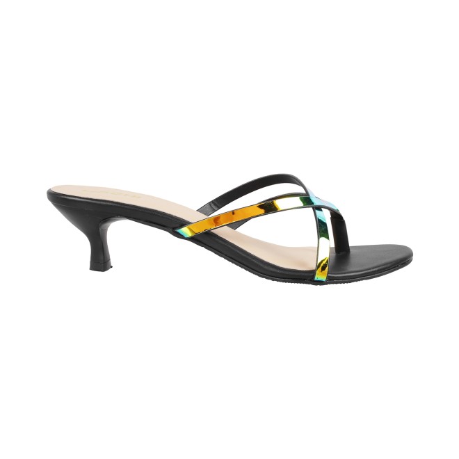 Mochi Women Black Casual Slip Ons (SKU: 40-2174-11-38)