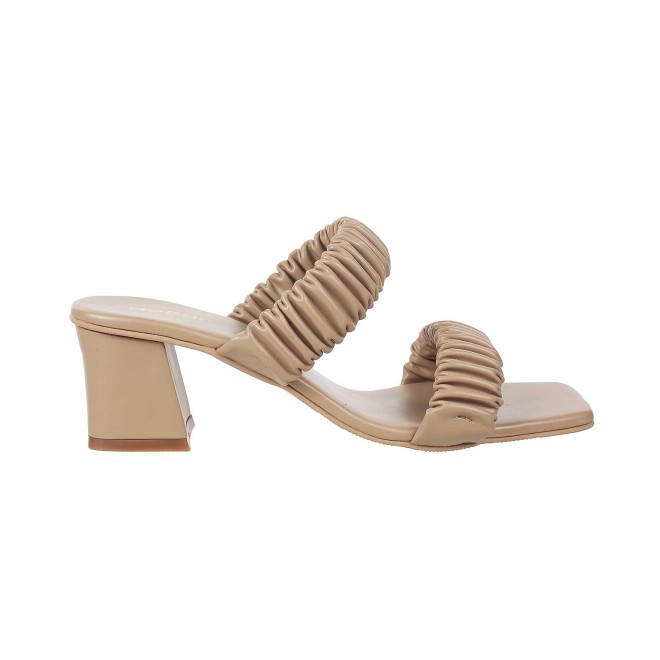 Mochi Women Beige Casual Slip Ons (SKU: 40-2394-20-36)