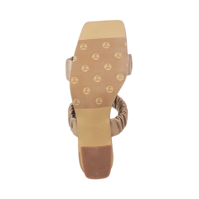 Mochi Women Beige Casual Slip Ons (SKU: 40-2394-20-36)