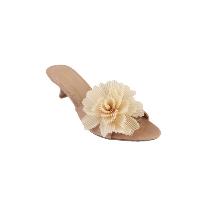 Mochi Women Beige Casual Mules (SKU: 40-241-20-38)