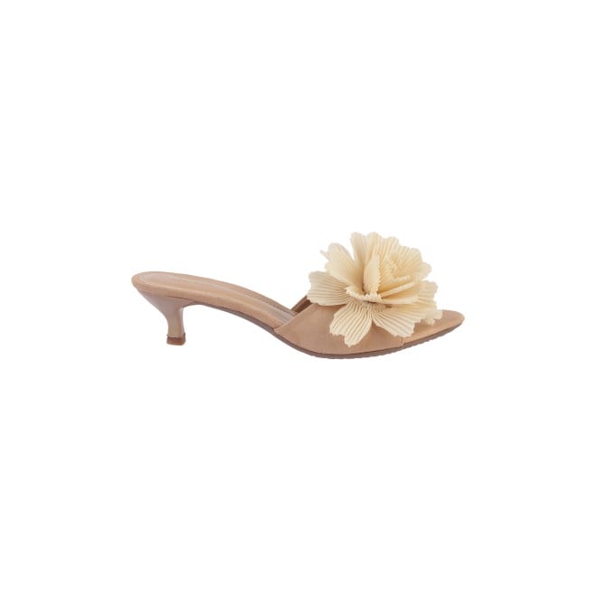Mochi Women Beige Casual Mules (SKU: 40-241-20-38)