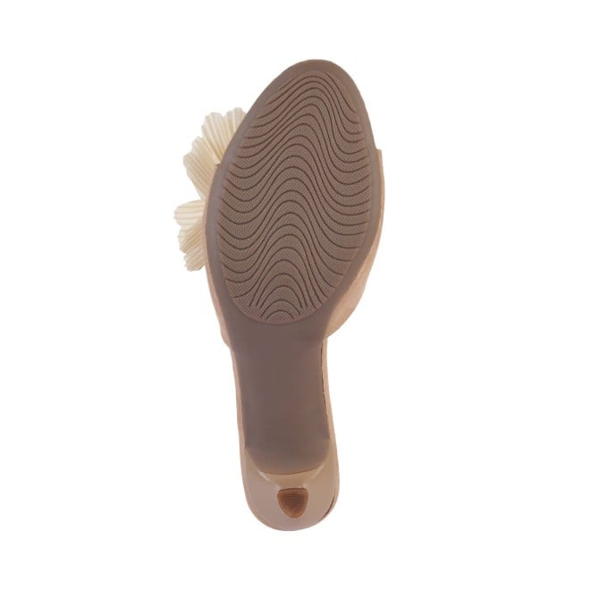 Mochi Women Beige Casual Mules (SKU: 40-241-20-38)