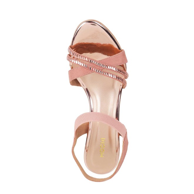 Mochi Women Rose-Gold Party Sandals (SKU: 40-2410-52-36)