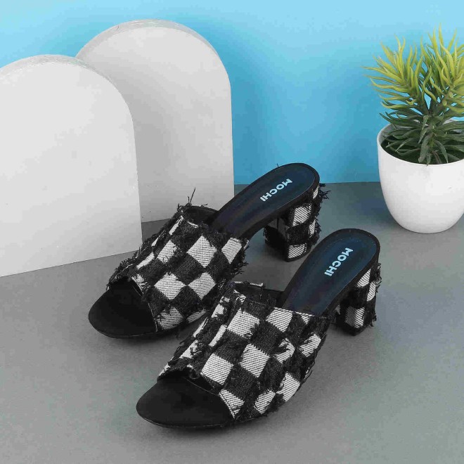 Mochi Women Black Casual Mules (SKU: 40-242-11-38)