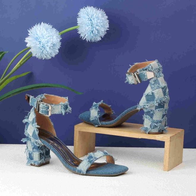 Mochi Women Blue Casual Sandals (SKU: 40-243-45-37)