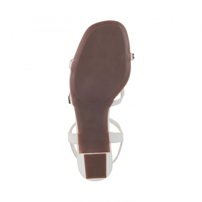 Mochi Women White Party Sandals (SKU: 40-2442-16-36)