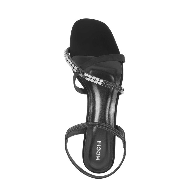 Mochi Women Black Party Sandals (SKU: 40-2442-11-36)