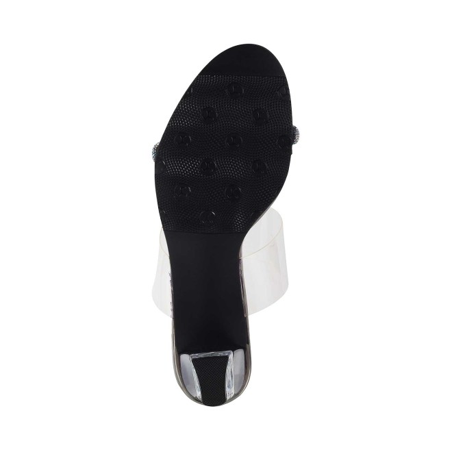 Mochi Women Silver Party Sandals (SKU: 40-2475-27-40)