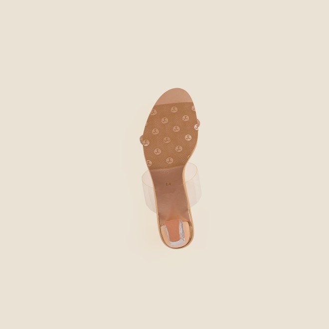 Mochi Women Rose-Gold Party Sandals (SKU: 40-2475-52-37)