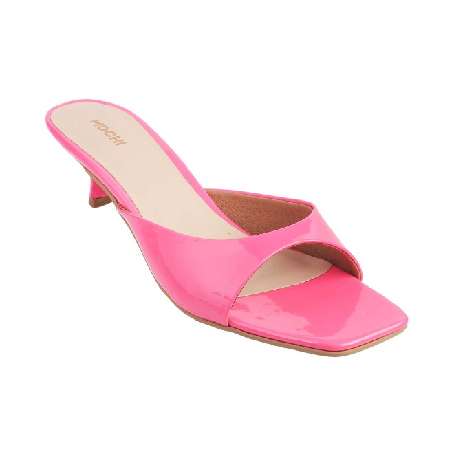 Mochi Women Pink Casual Slides (SKU: 40-2476-24-36)