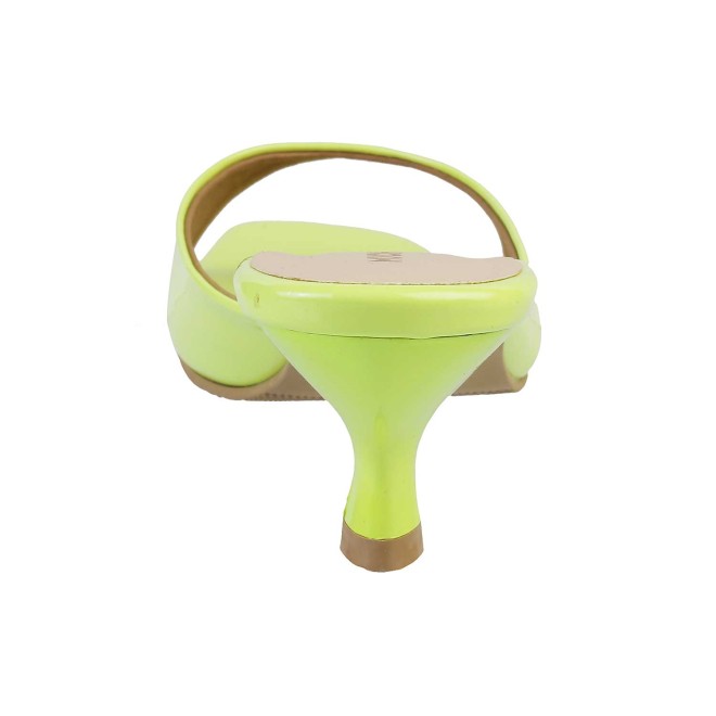 Mochi Women Yellow Casual Slides (SKU: 40-2476-33-37)
