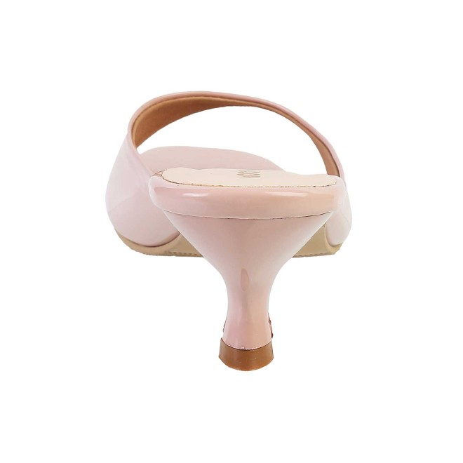 Mochi Women Peach Casual Slides (SKU: 40-2476-80-36)