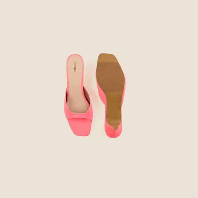 Mochi Women Pink Casual Slides (SKU: 40-2476-24-36)