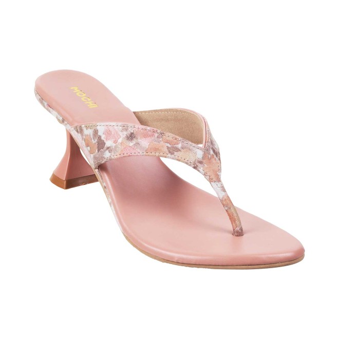 Mochi Women Pink Casual Slip Ons (SKU: 40-2509-24-37)