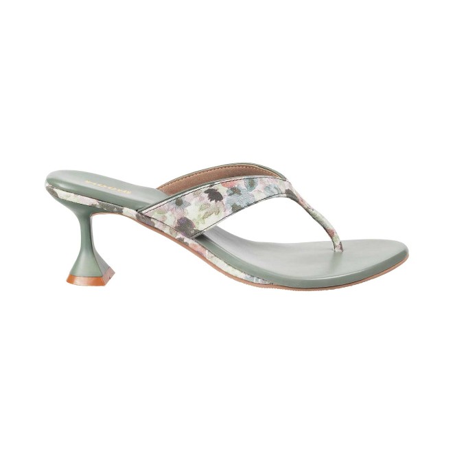 Mochi Women Green Casual Slip Ons (SKU: 40-2509-21-37)