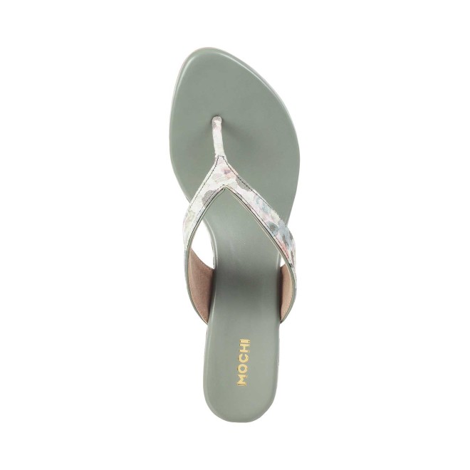 Mochi Women Green Casual Slip Ons (SKU: 40-2509-21-37)