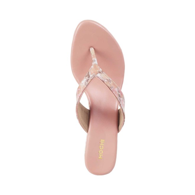 Mochi Women Pink Casual Slip Ons (SKU: 40-2509-24-37)